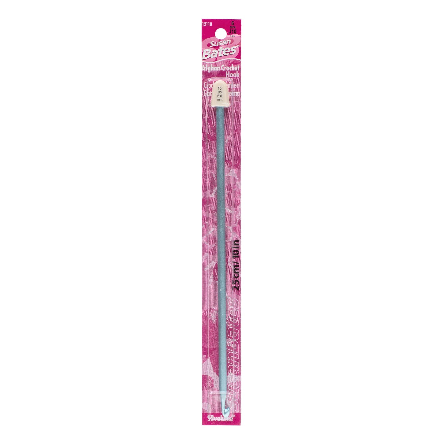 SB Silvalume 10" Afghan Crochet Hook