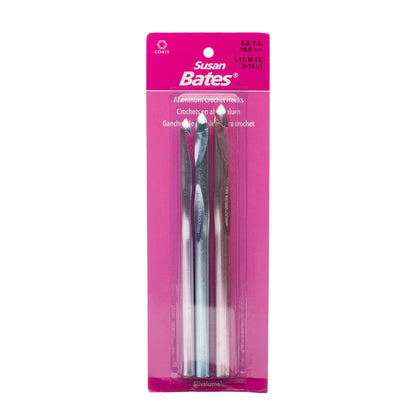 SB Silvalume Set of 3 Crochet Hooks