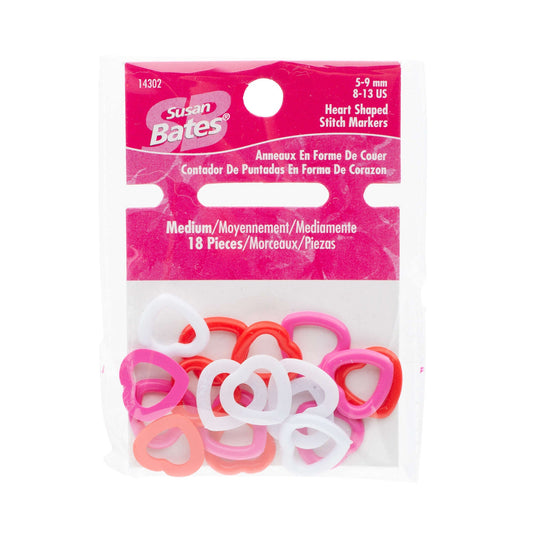 SB Heart Shaped Stitch Markers - Clearance Items