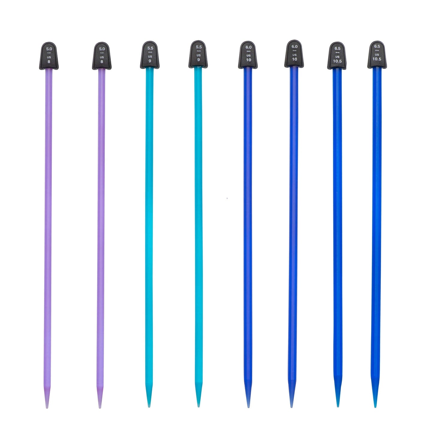 SB Crystalites Set of 4, 10" Knitting Needles
