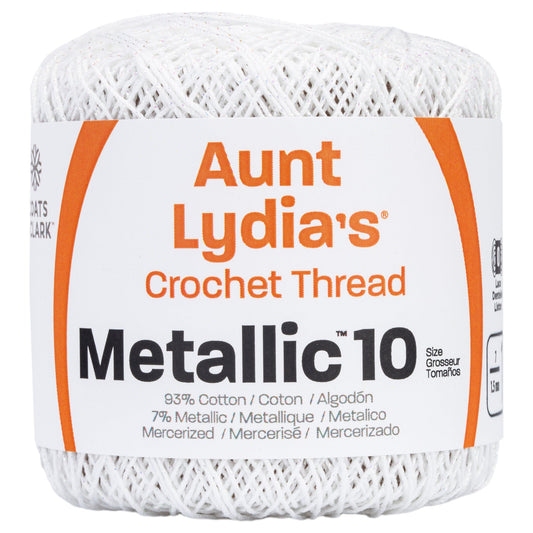 AL Metallic Crochet Thread Size 10