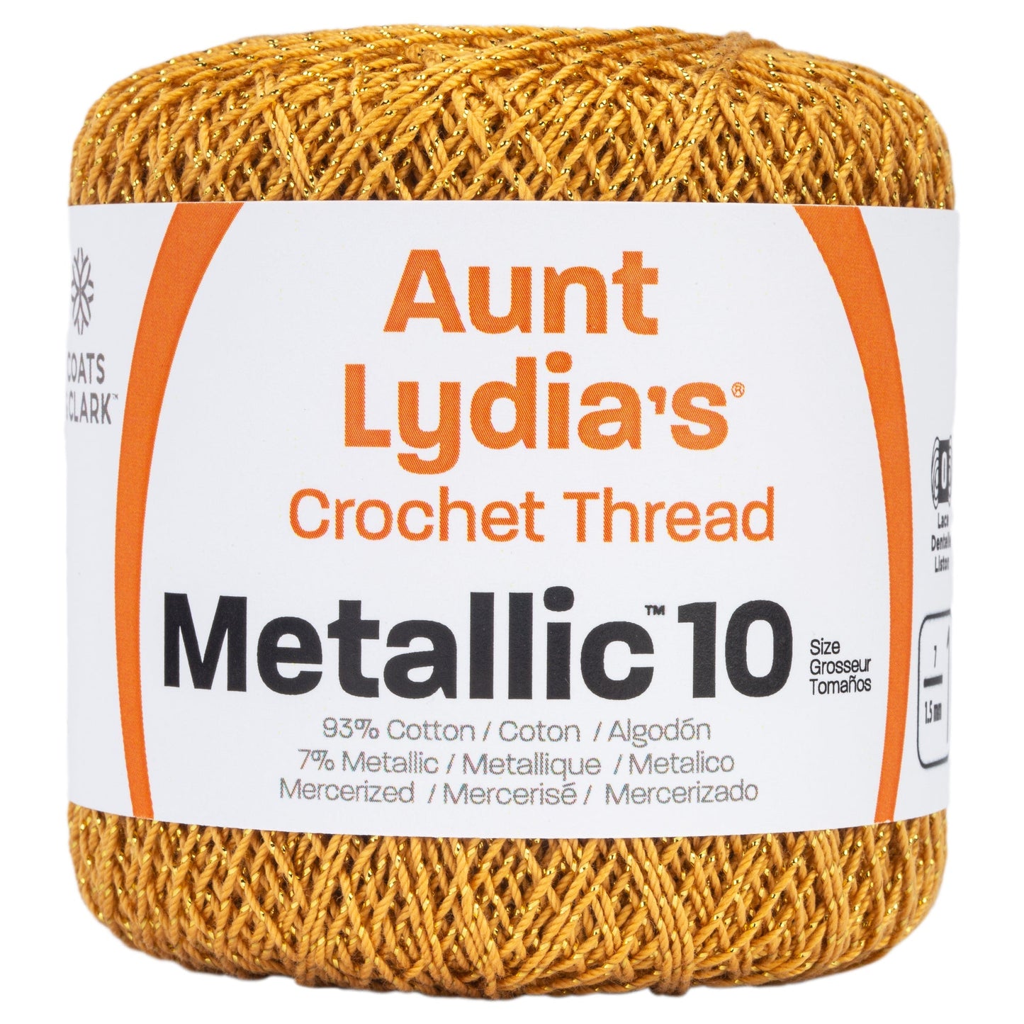 AL Metallic Crochet Thread Size 10