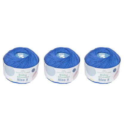 AL Baby Shower Crochet Thread Size 3 (3 Pack) - Clearance shades