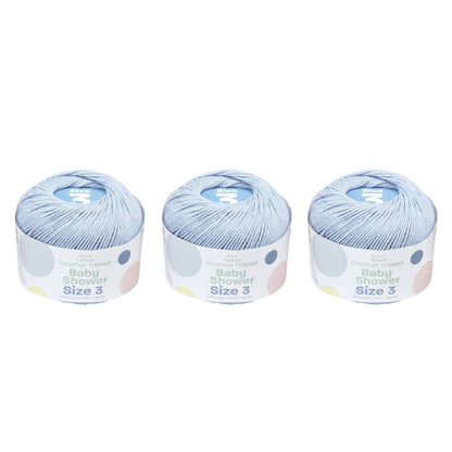 AL Baby Shower Crochet Thread Size 3 (3 Pack) - Clearance shades