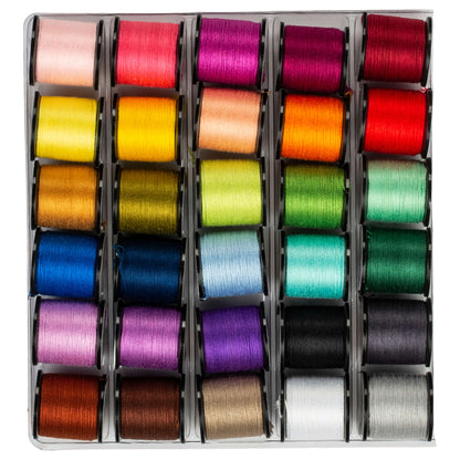 AN Embroidery Floss on Spools, 30 Pack