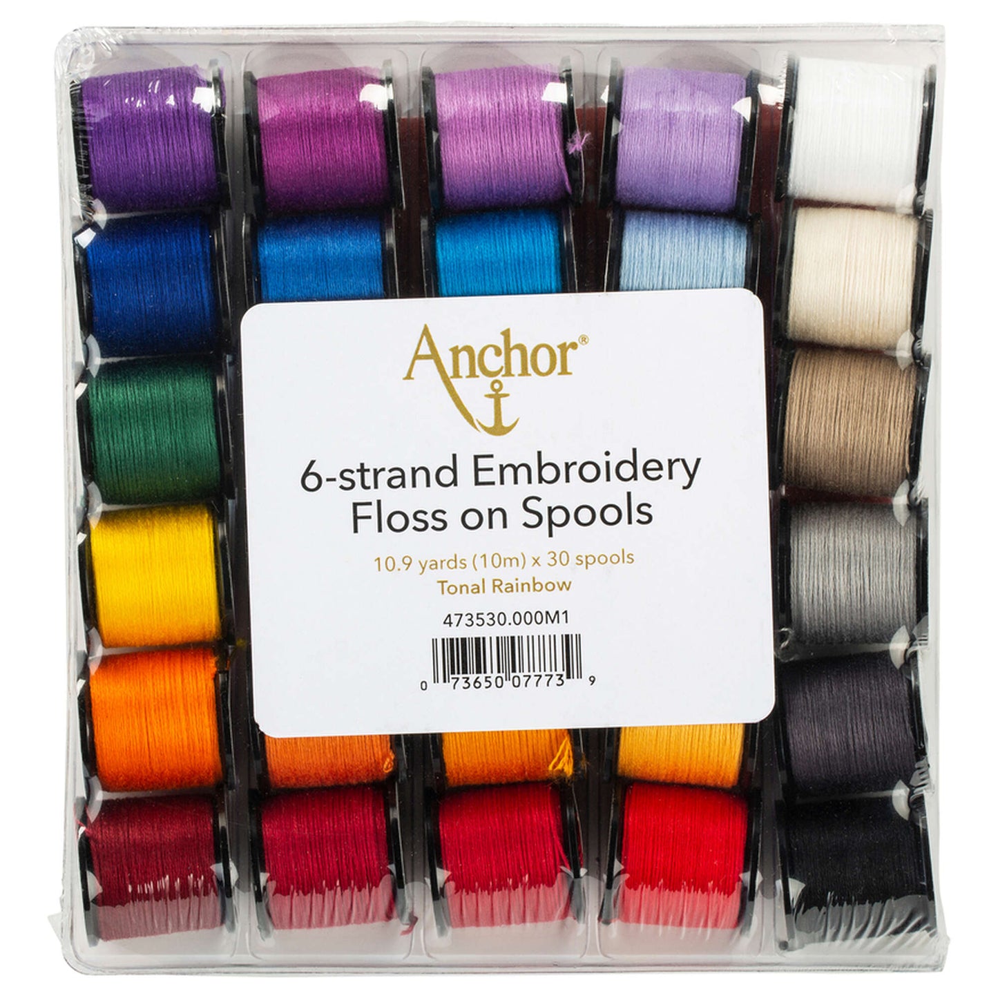 AN Embroidery Floss on Spools, 30 Pack