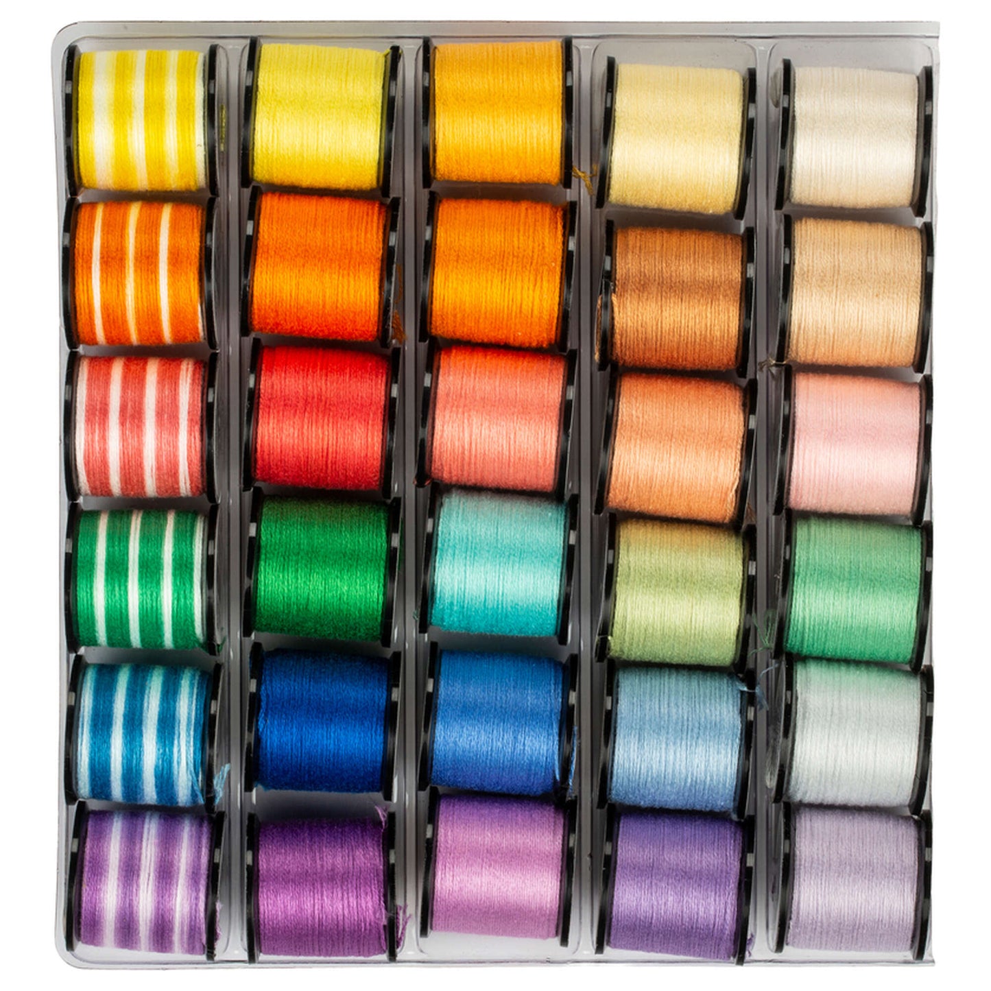 AN Embroidery Floss on Spools, 30 Pack