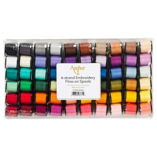 AN Embroidery Floss on Spools, 60 Pack