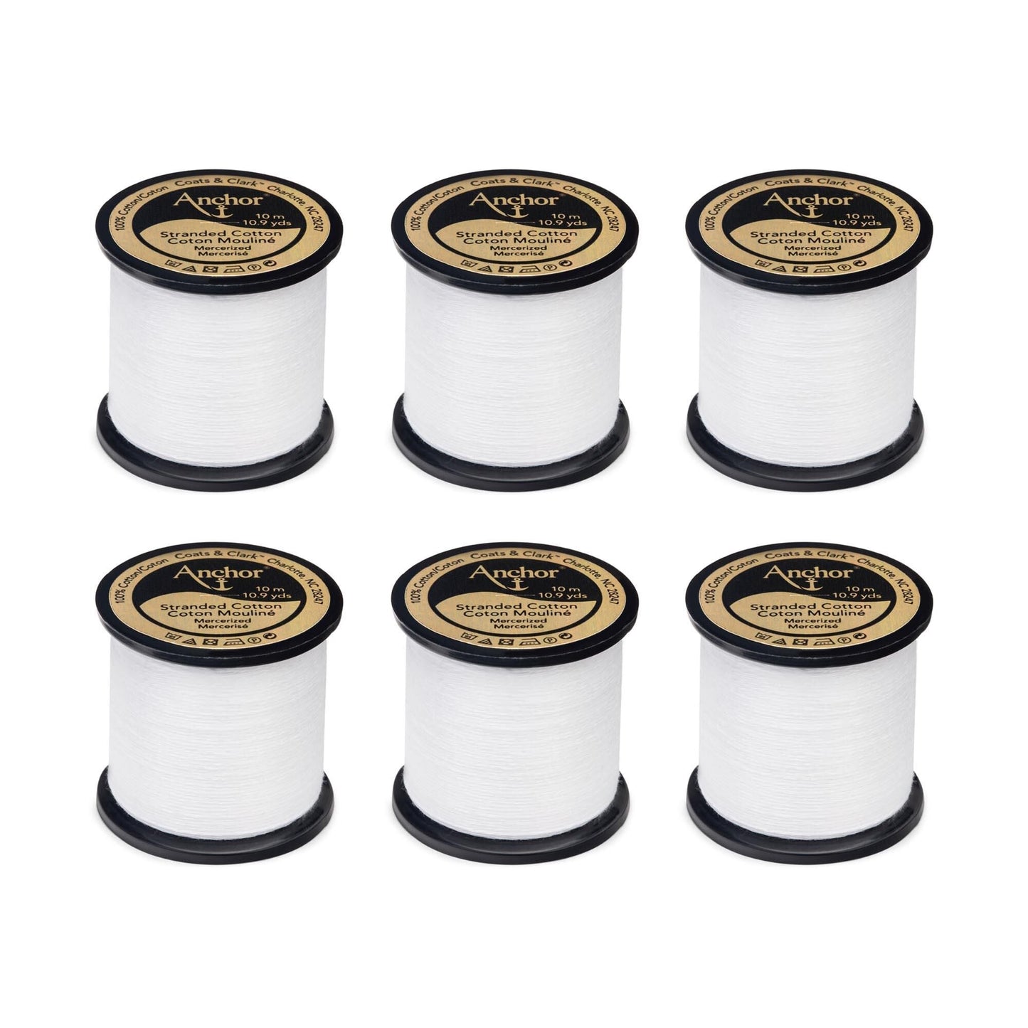AN Spooled Floss 10 Meters (6 Pack) - Clearance shades