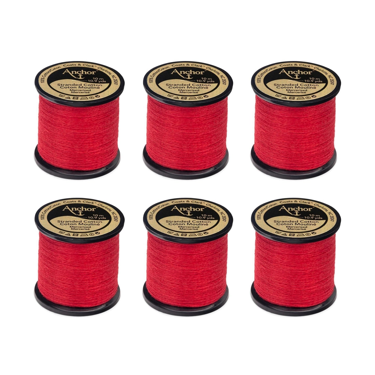 AN Spooled Floss 10 Meters (6 Pack) - Clearance shades