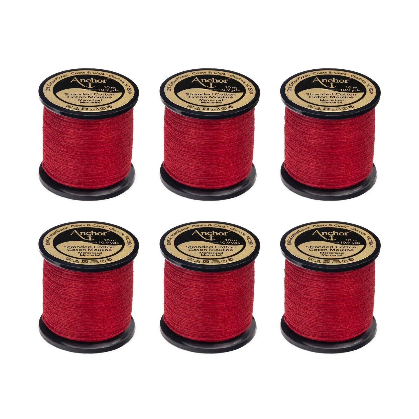 AN Spooled Floss 10 Meters (6 Pack) - Clearance shades