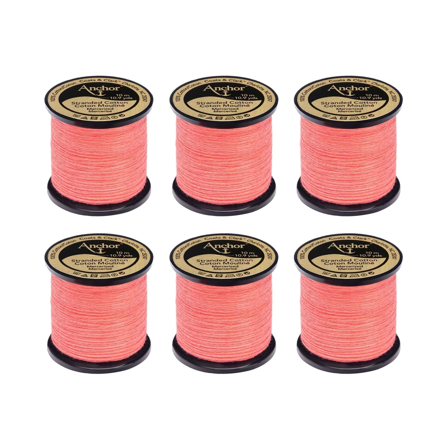 AN Spooled Floss 10 Meters (6 Pack) - Clearance shades