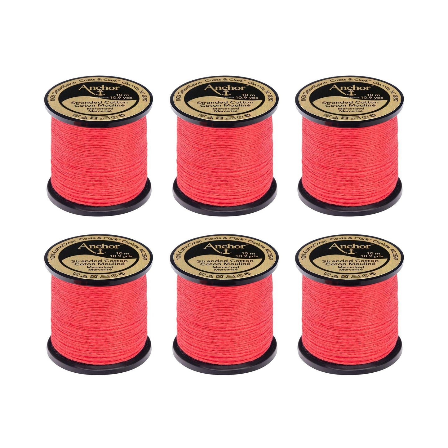 AN Spooled Floss 10 Meters (6 Pack) - Clearance shades