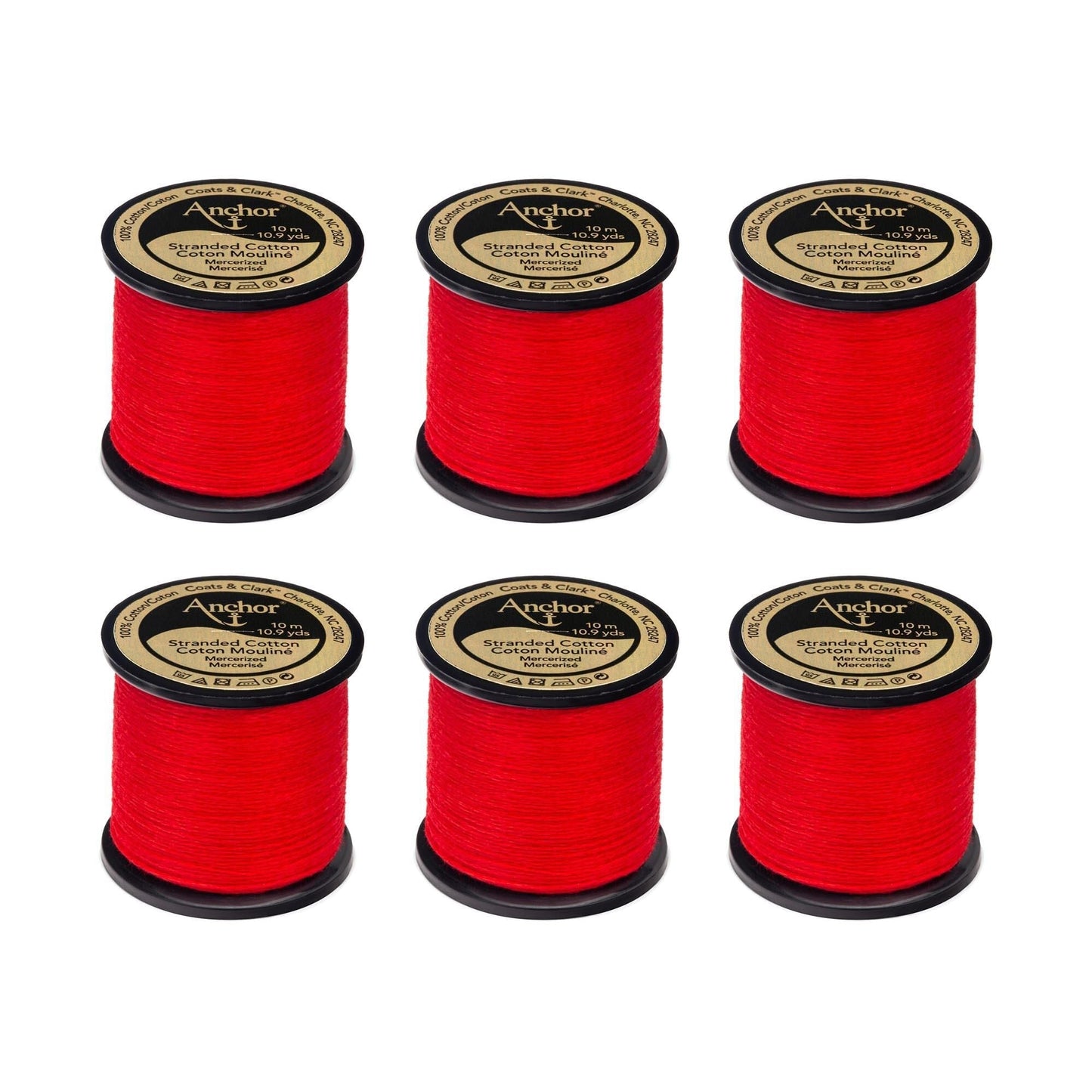 AN Spooled Floss 10 Meters (6 Pack) - Clearance shades