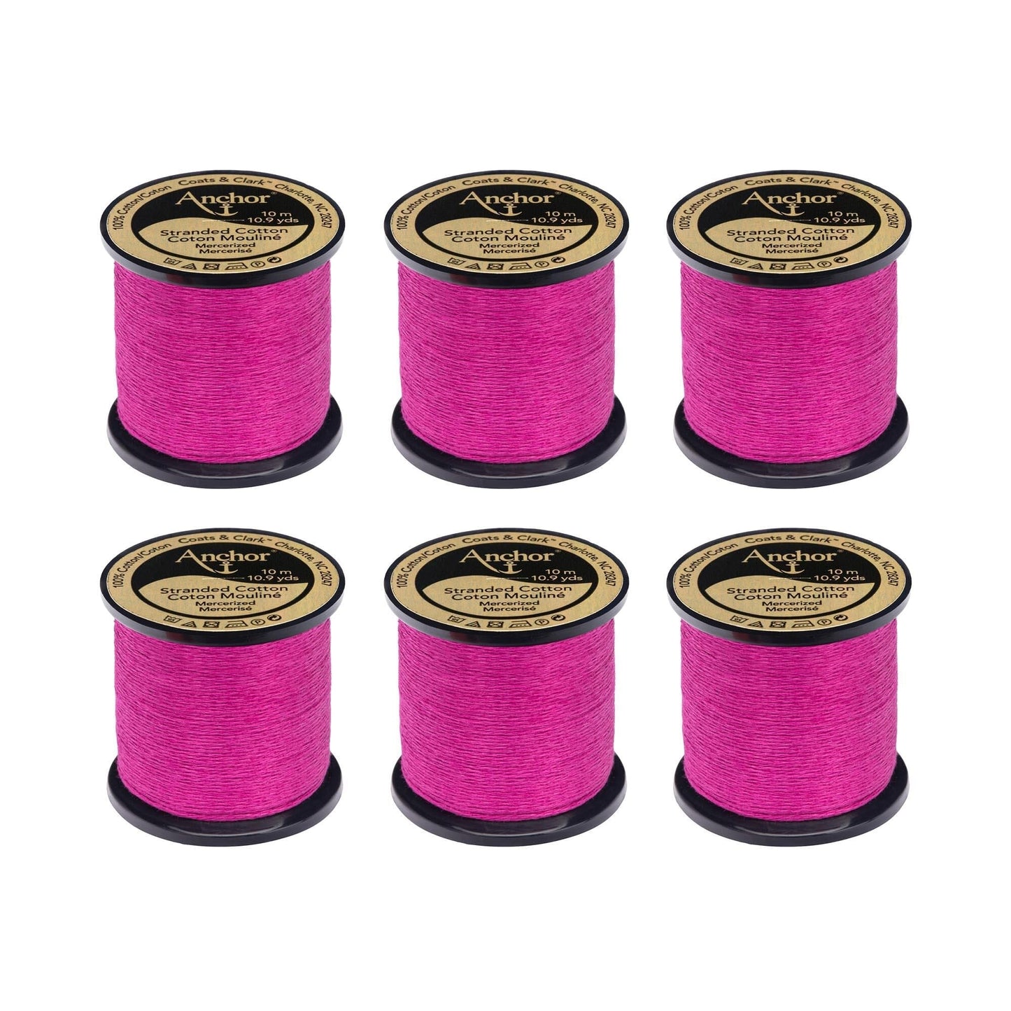 AN Spooled Floss 10 Meters (6 Pack) - Clearance shades