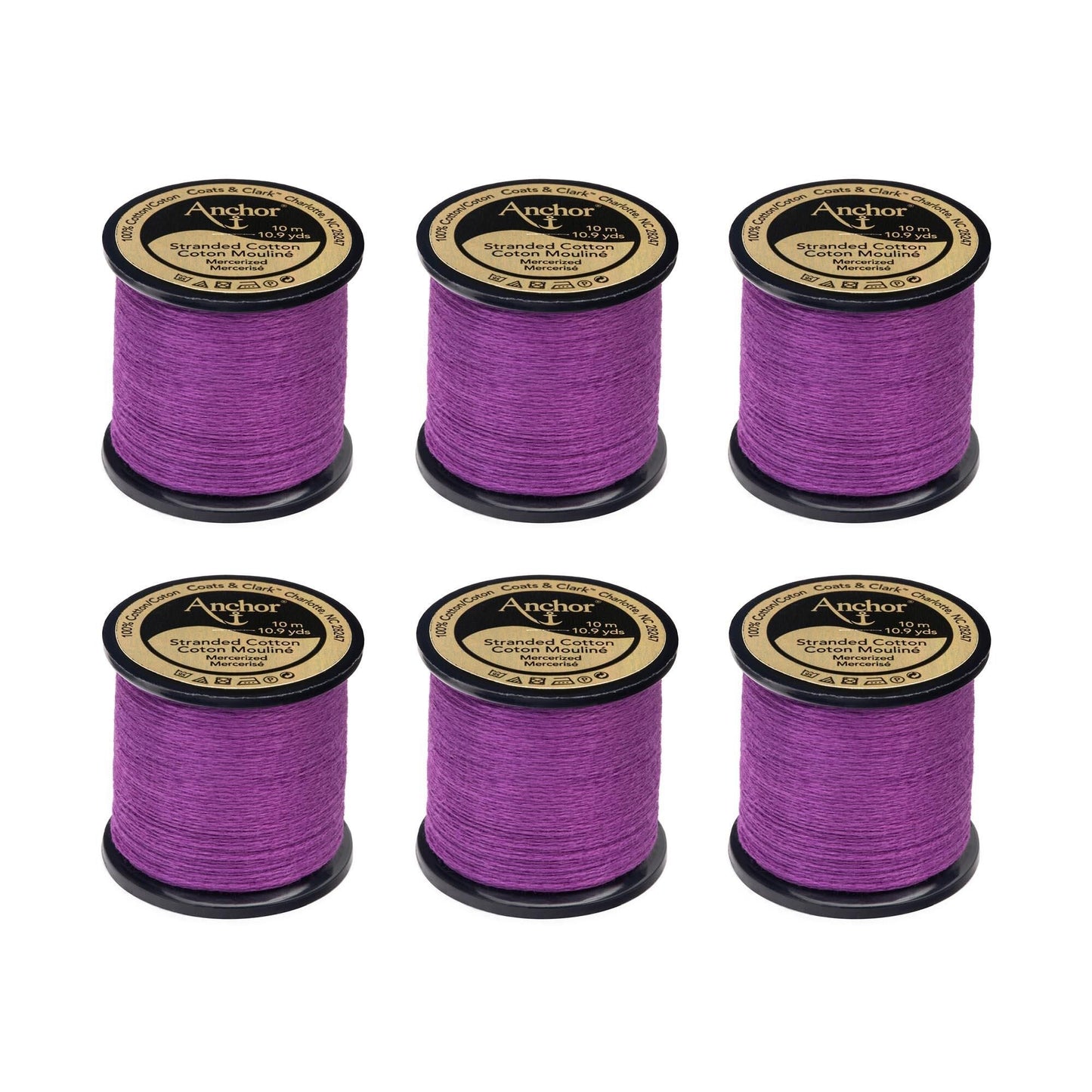 AN Spooled Floss 10 Meters (6 Pack) - Clearance shades