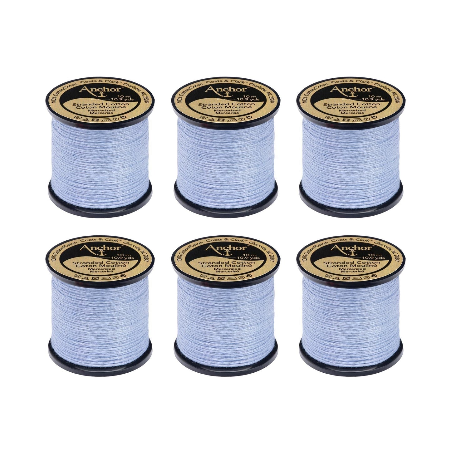 AN Spooled Floss 10 Meters (6 Pack) - Clearance shades