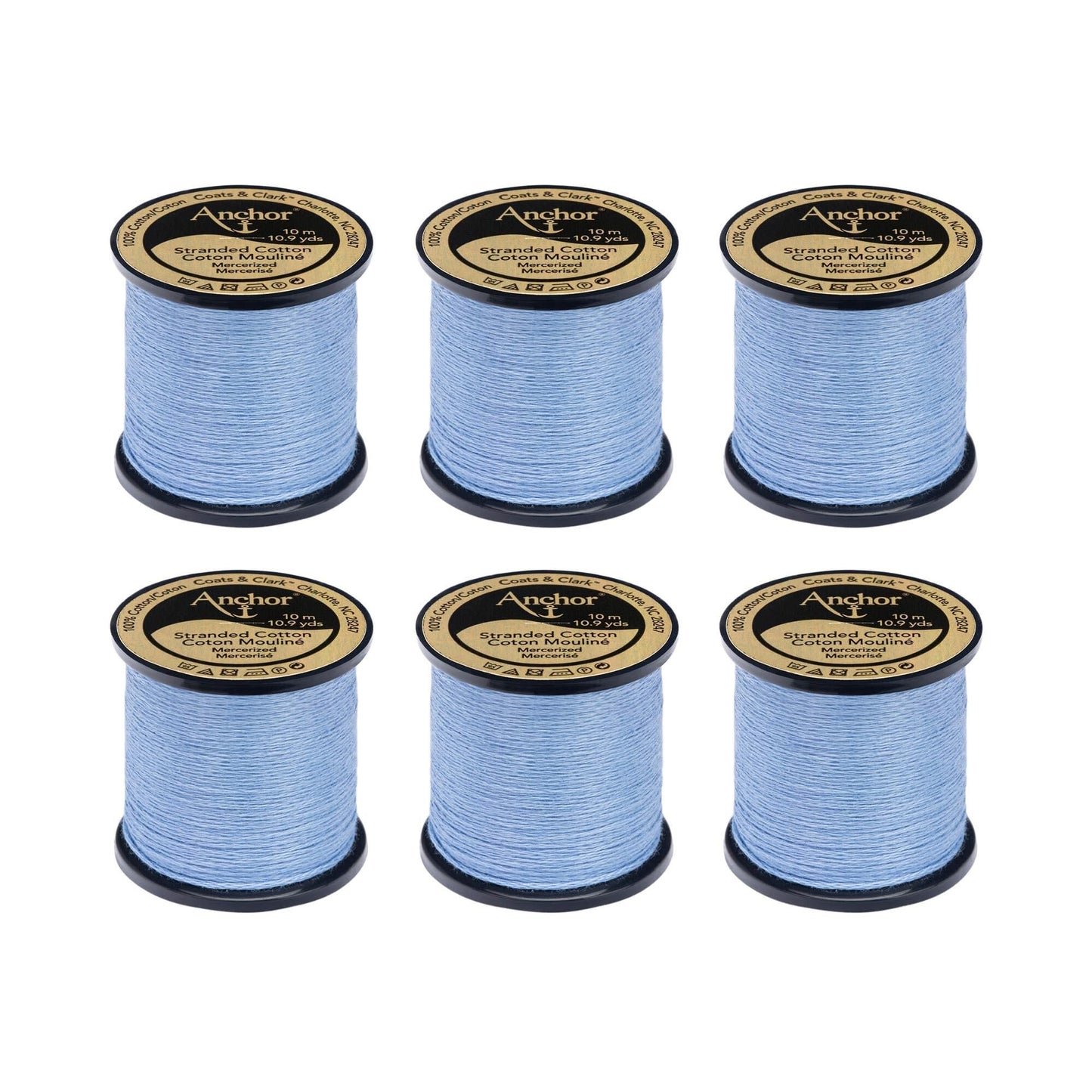 AN Spooled Floss 10 Meters (6 Pack) - Clearance shades