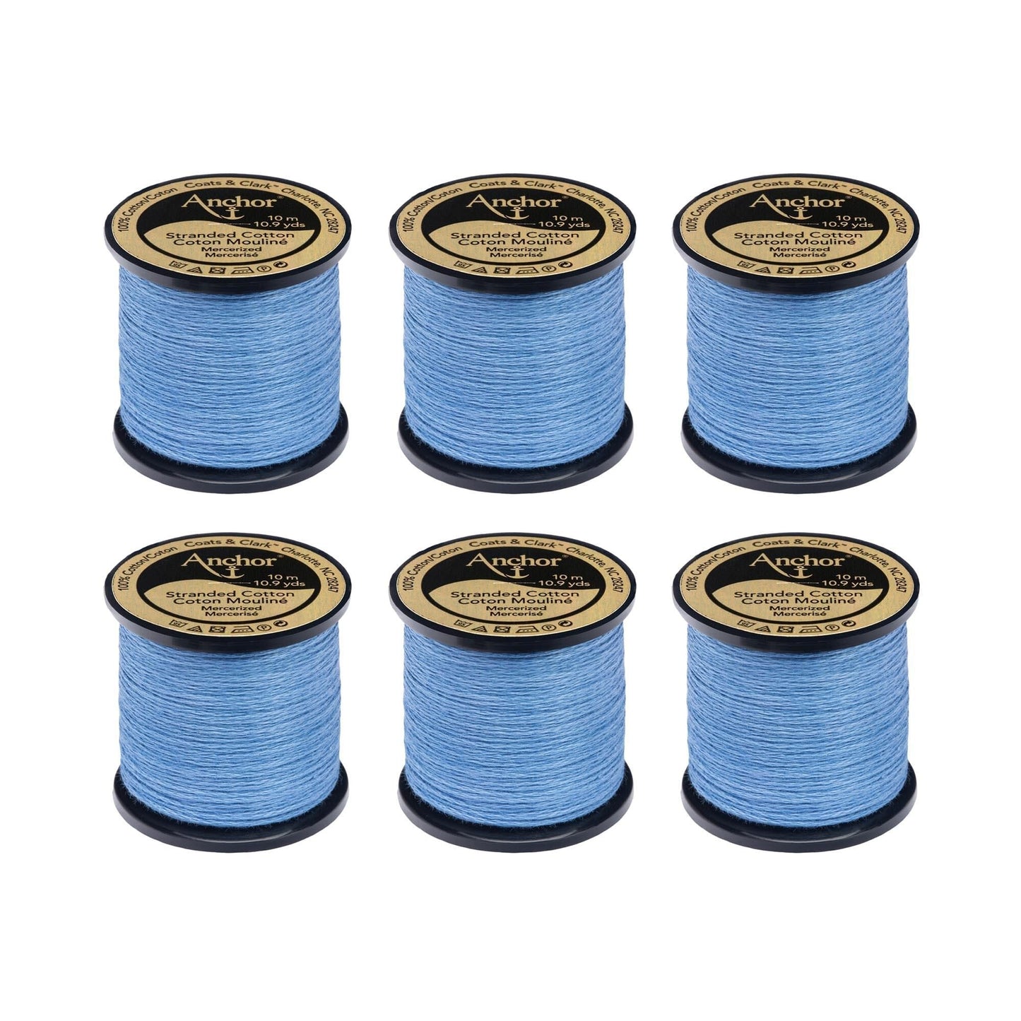AN Spooled Floss 10 Meters (6 Pack) - Clearance shades