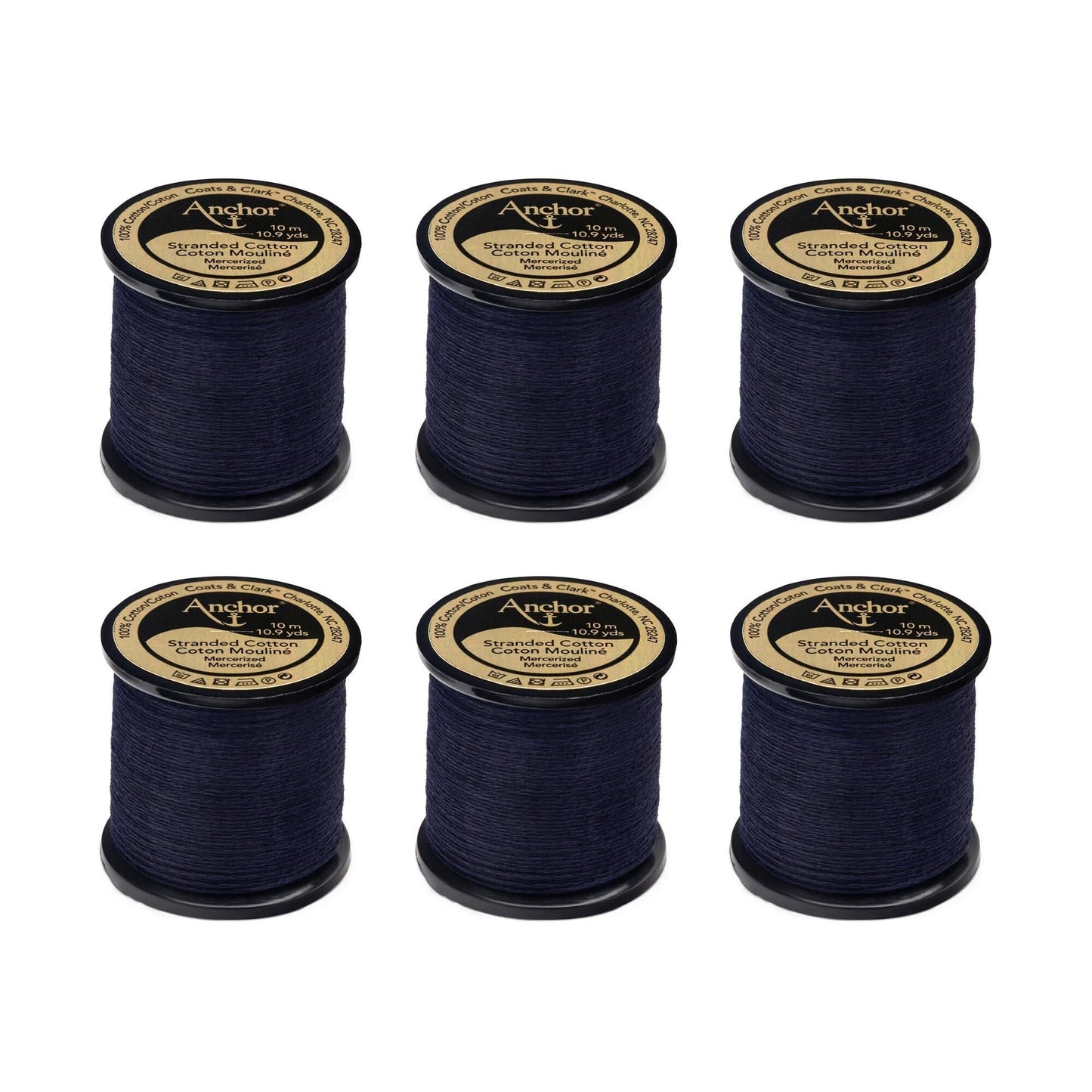 AN Spooled Floss 10 Meters (6 Pack) - Clearance shades