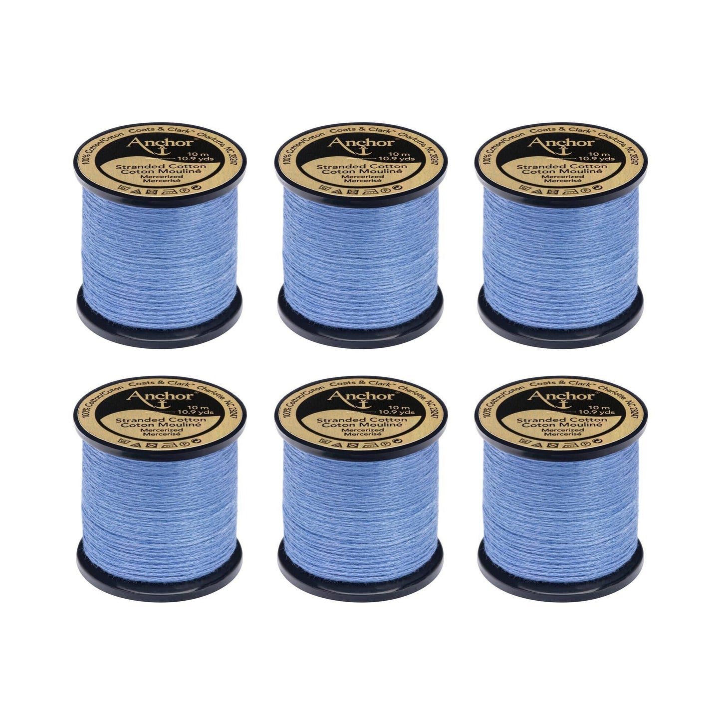 AN Spooled Floss 10 Meters (6 Pack) - Clearance shades