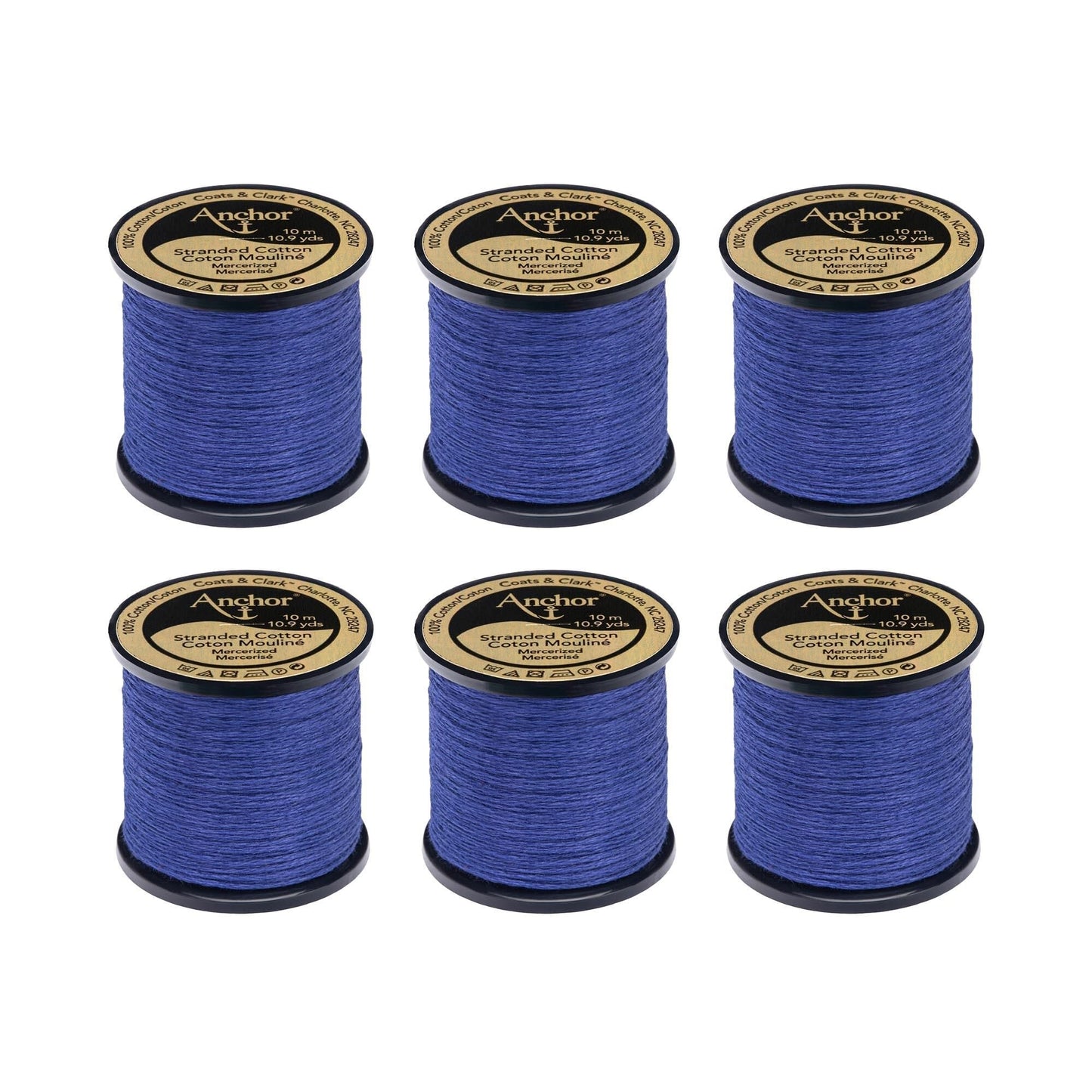 AN Spooled Floss 10 Meters (6 Pack) - Clearance shades