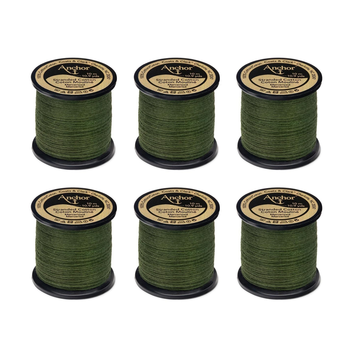 AN Spooled Floss 10 Meters (6 Pack) - Clearance shades