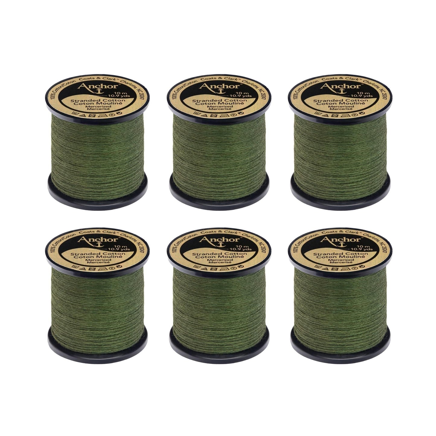 AN Spooled Floss 10 Meters (6 Pack) - Clearance shades