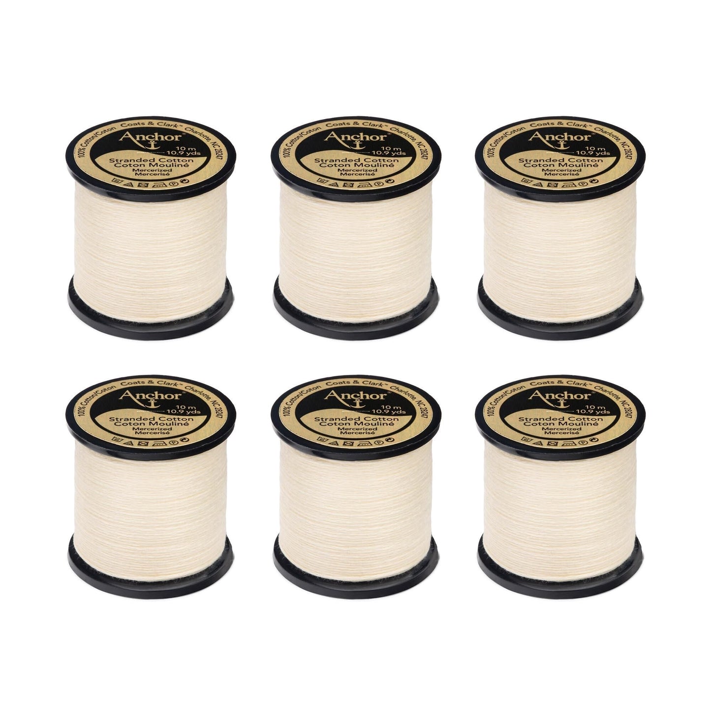 AN Spooled Floss 10 Meters (6 Pack) - Clearance shades