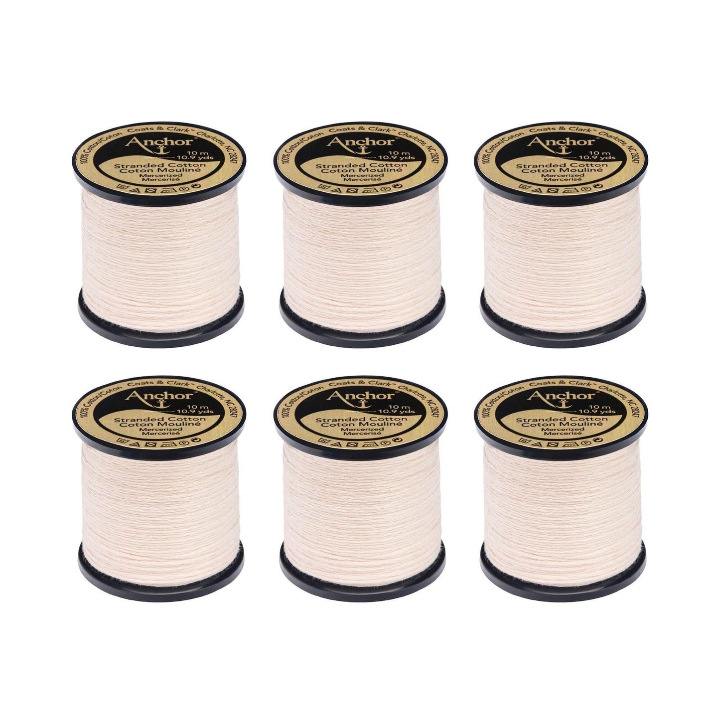 AN Spooled Floss 10 Meters (6 Pack) - Clearance shades