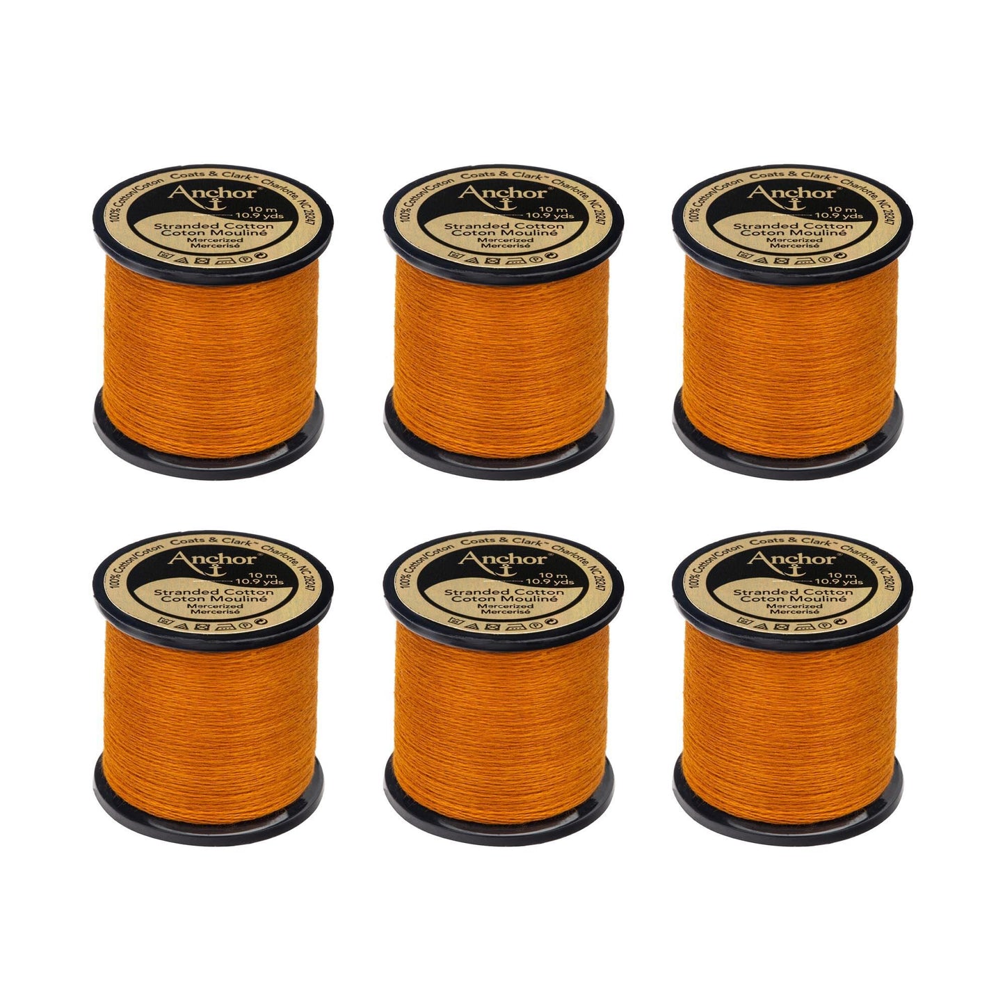 AN Spooled Floss 10 Meters (6 Pack) - Clearance shades