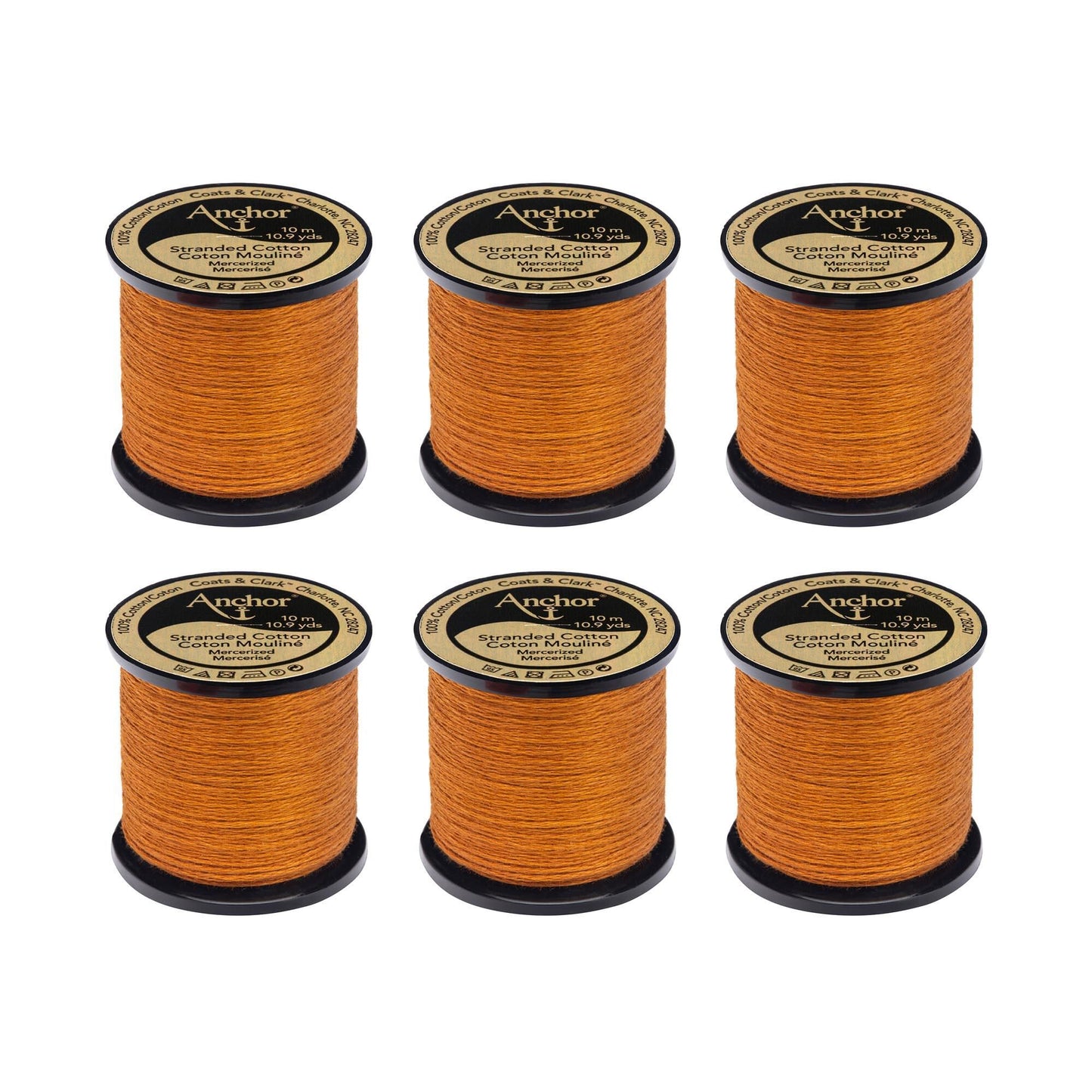 AN Spooled Floss 10 Meters (6 Pack) - Clearance shades