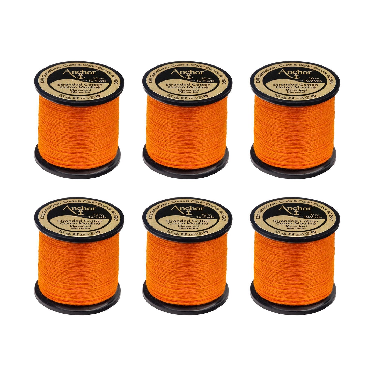 AN Spooled Floss 10 Meters (6 Pack) - Clearance shades