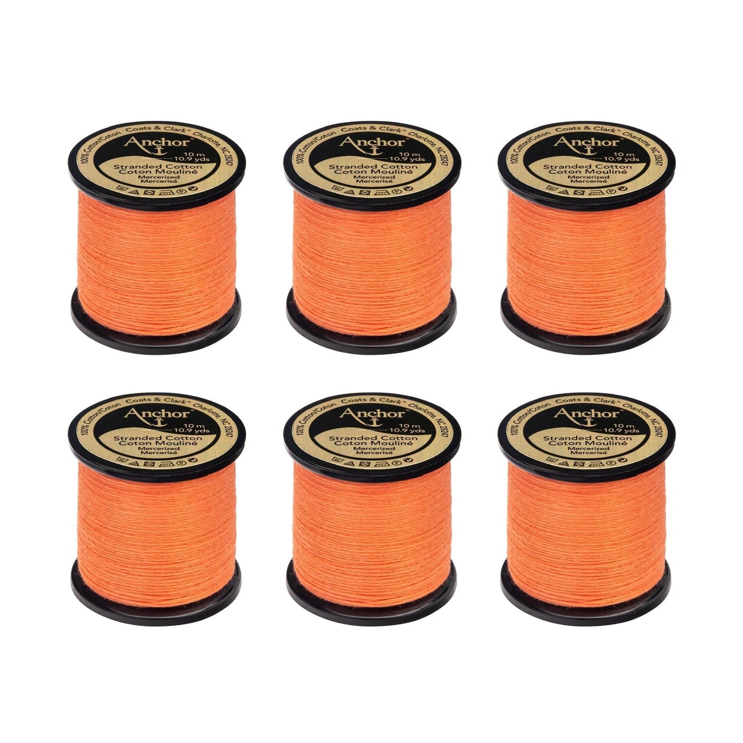 AN Spooled Floss 10 Meters (6 Pack) - Clearance shades