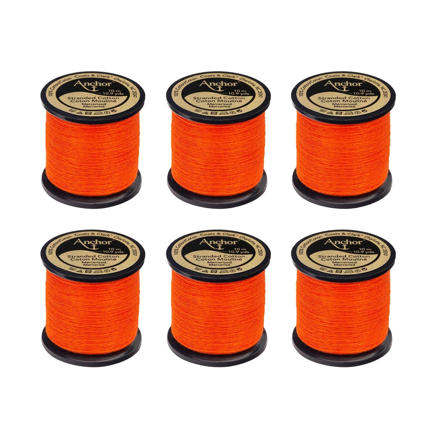 AN Spooled Floss 10 Meters (6 Pack) - Clearance shades