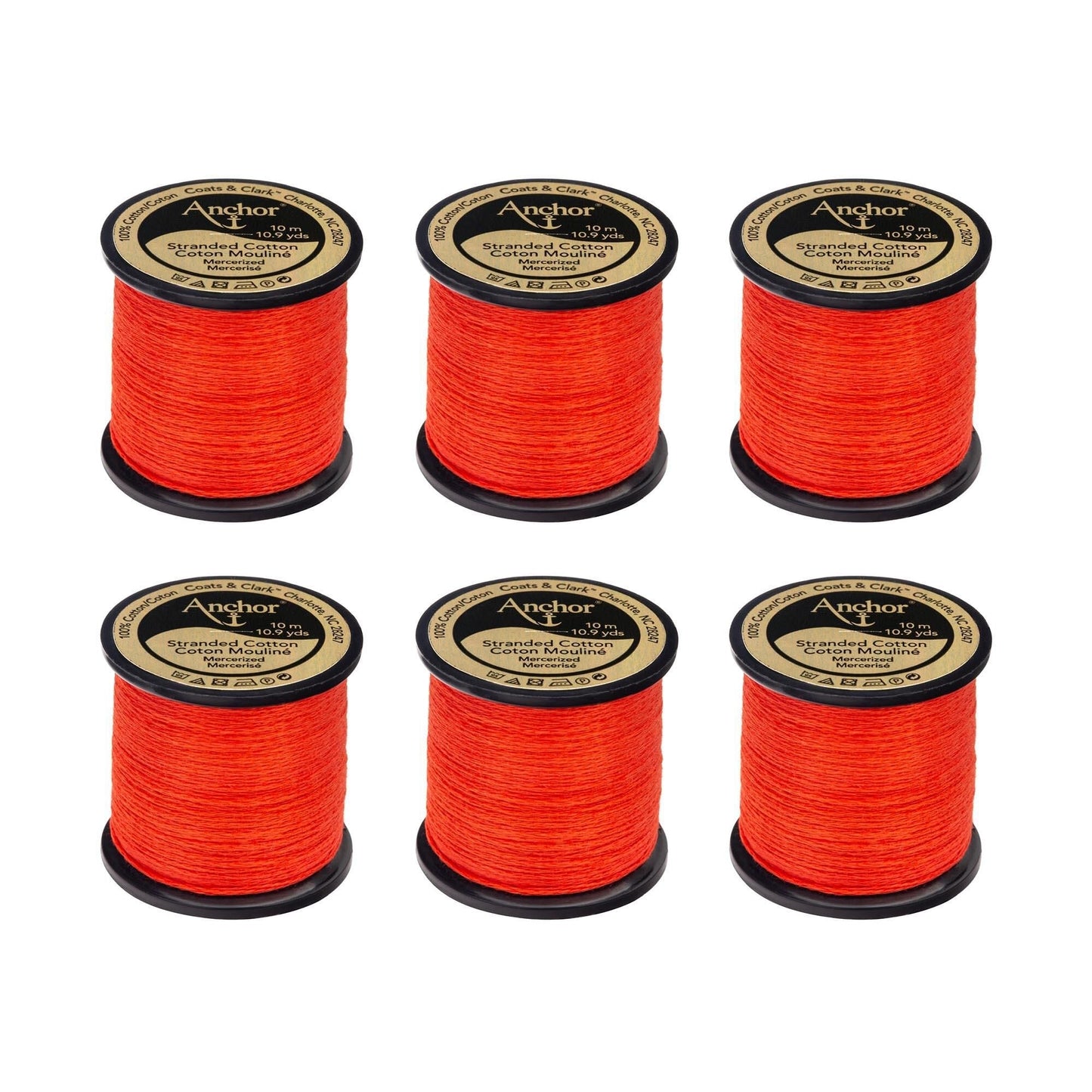 AN Spooled Floss 10 Meters (6 Pack) - Clearance shades