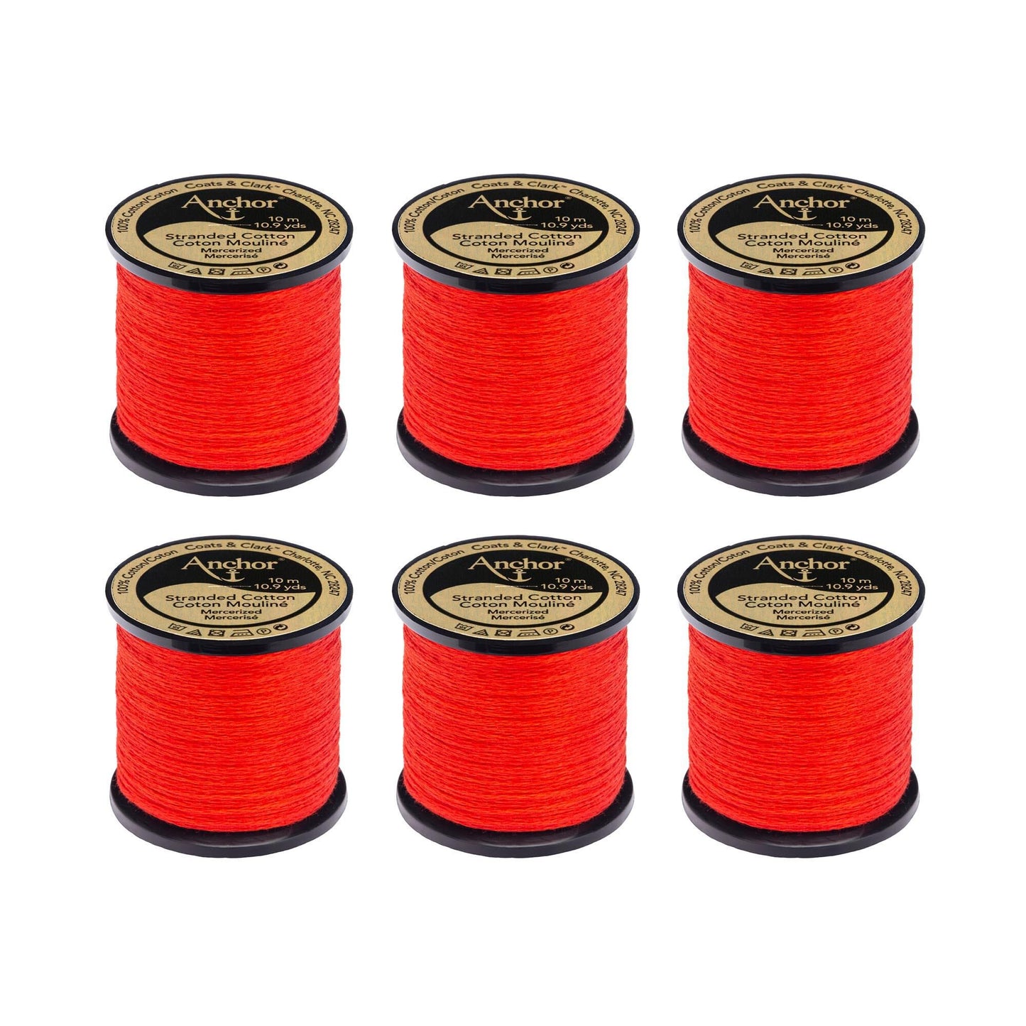 AN Spooled Floss 10 Meters (6 Pack) - Clearance shades