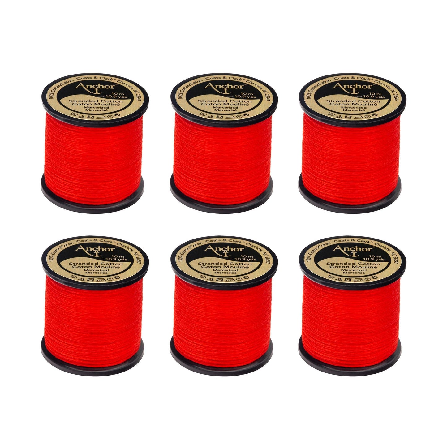 AN Spooled Floss 10 Meters (6 Pack) - Clearance shades