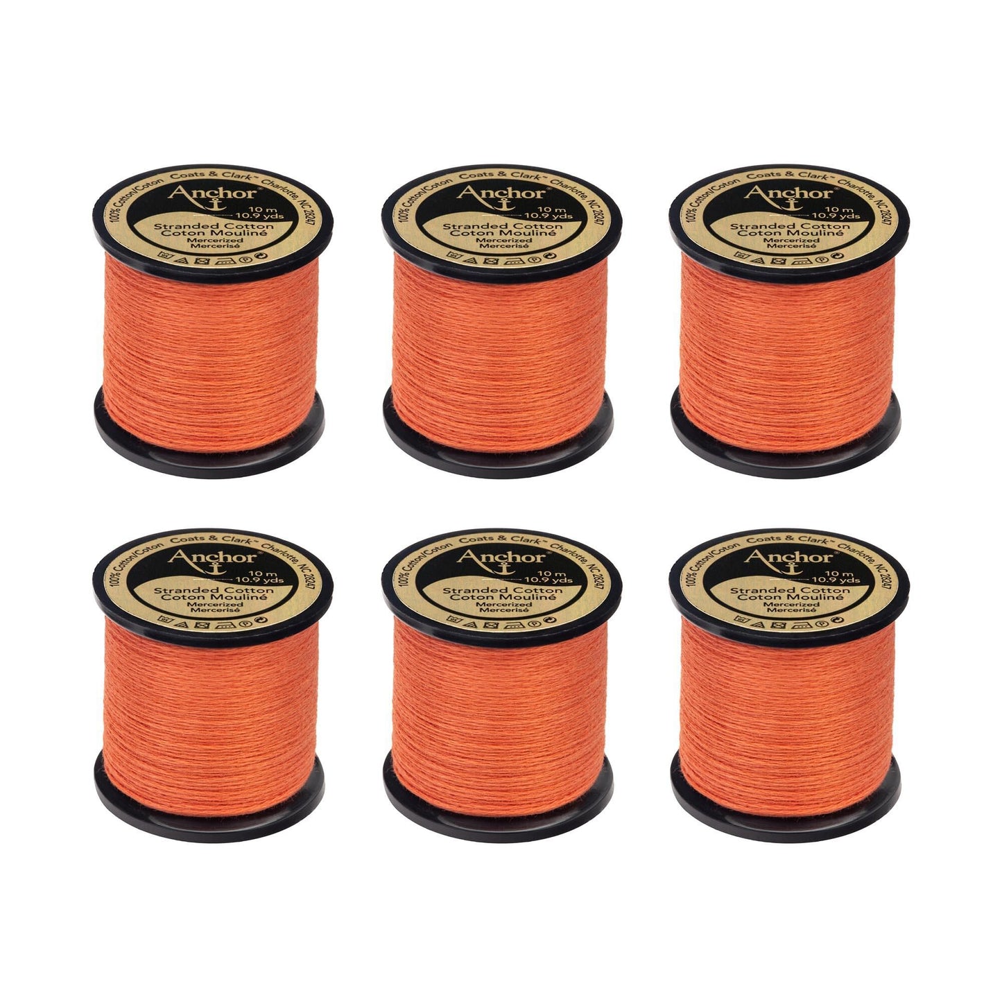 AN Spooled Floss 10 Meters (6 Pack) - Clearance shades