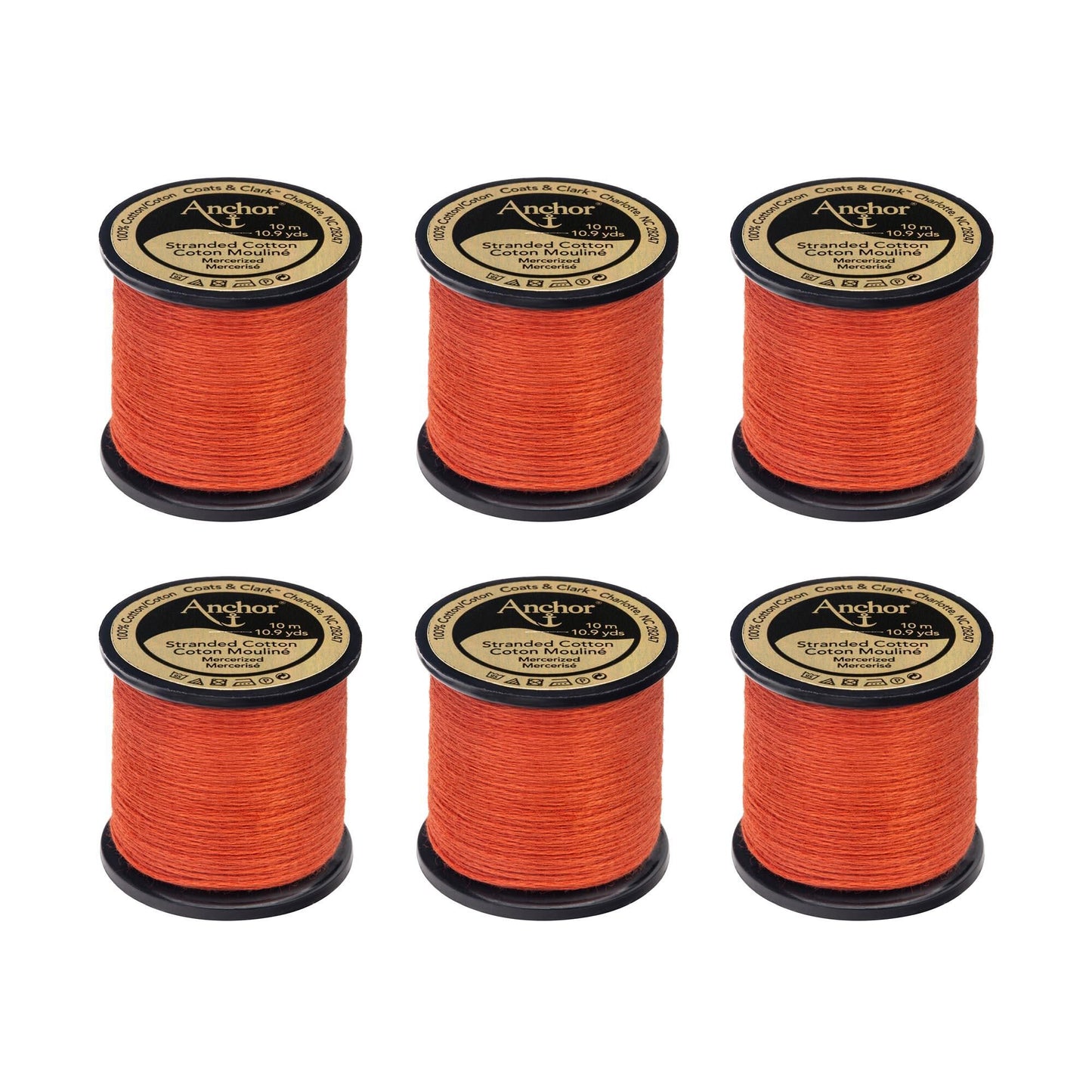 AN Spooled Floss 10 Meters (6 Pack) - Clearance shades