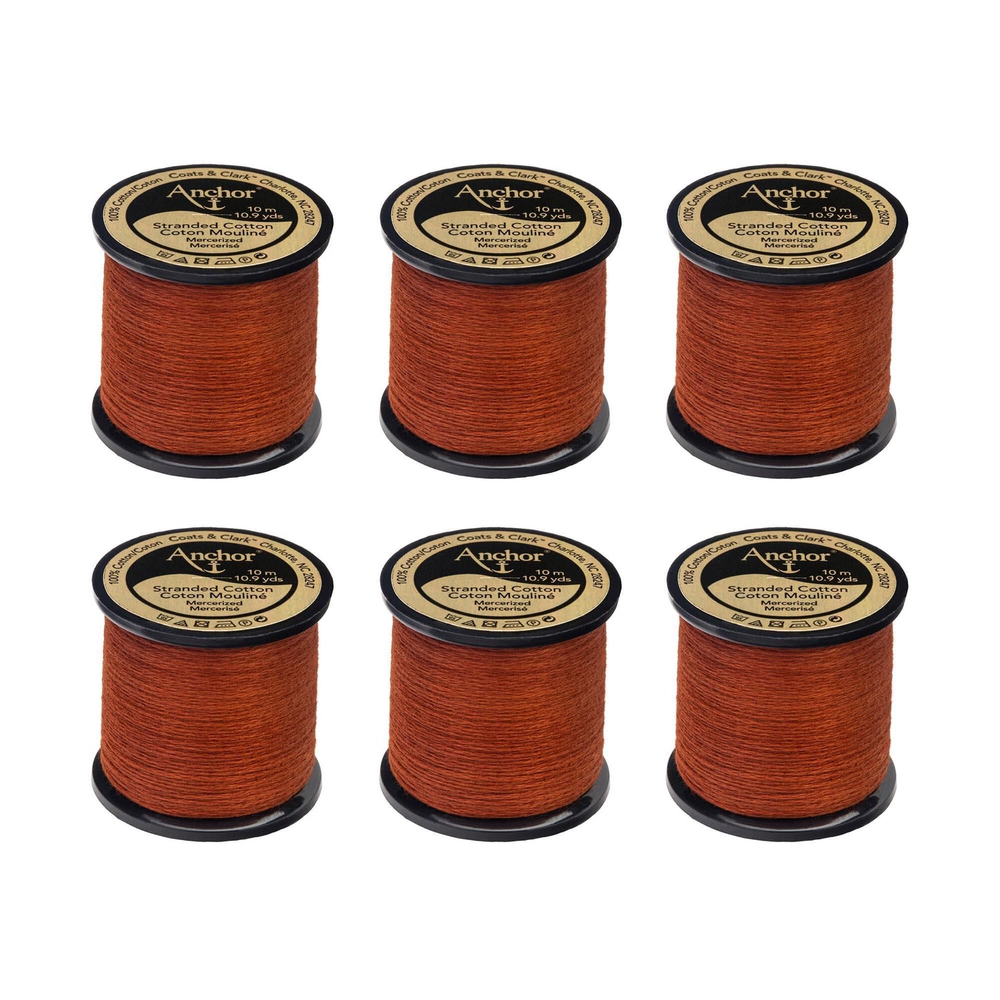 AN Spooled Floss 10 Meters (6 Pack) - Clearance shades