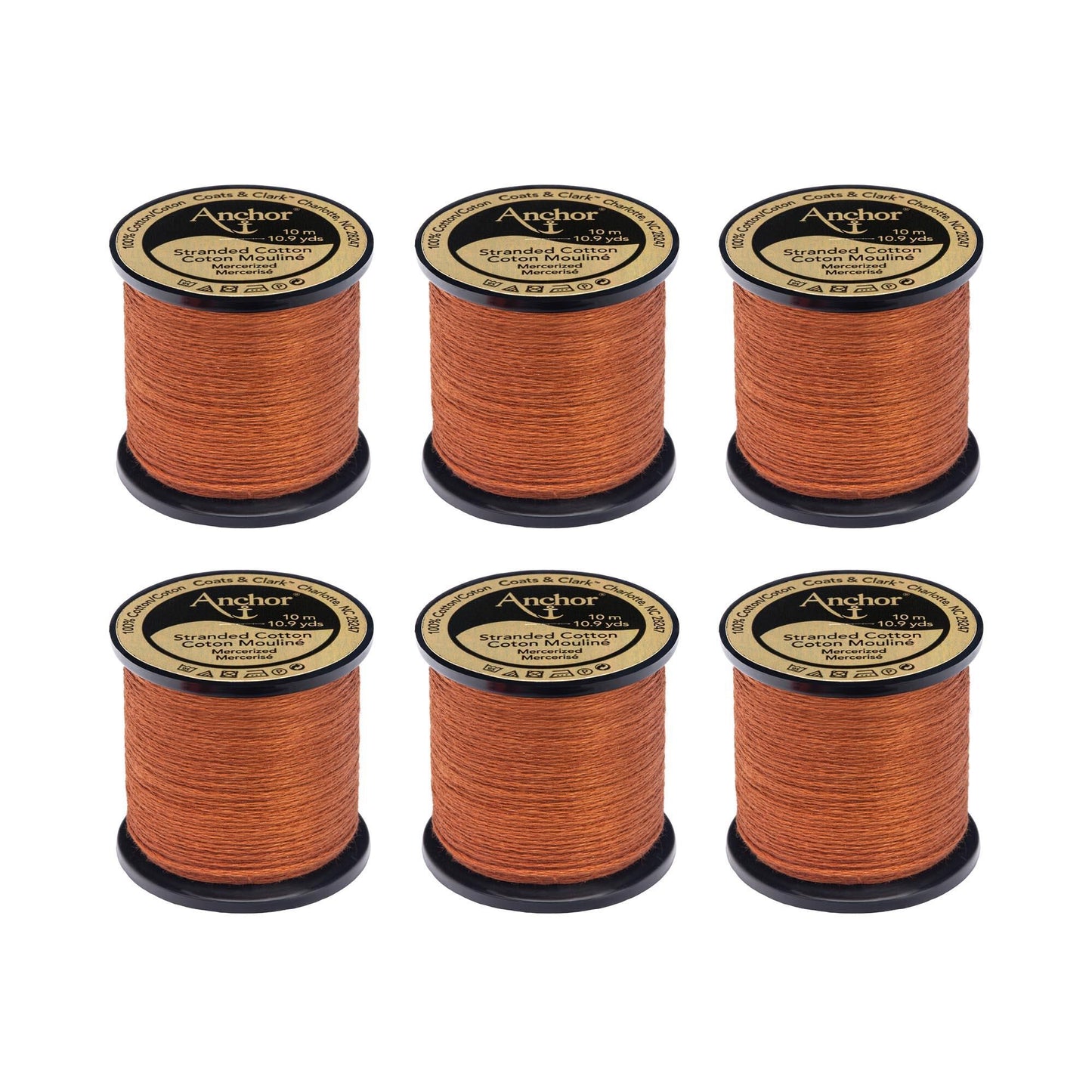 AN Spooled Floss 10 Meters (6 Pack) - Clearance shades