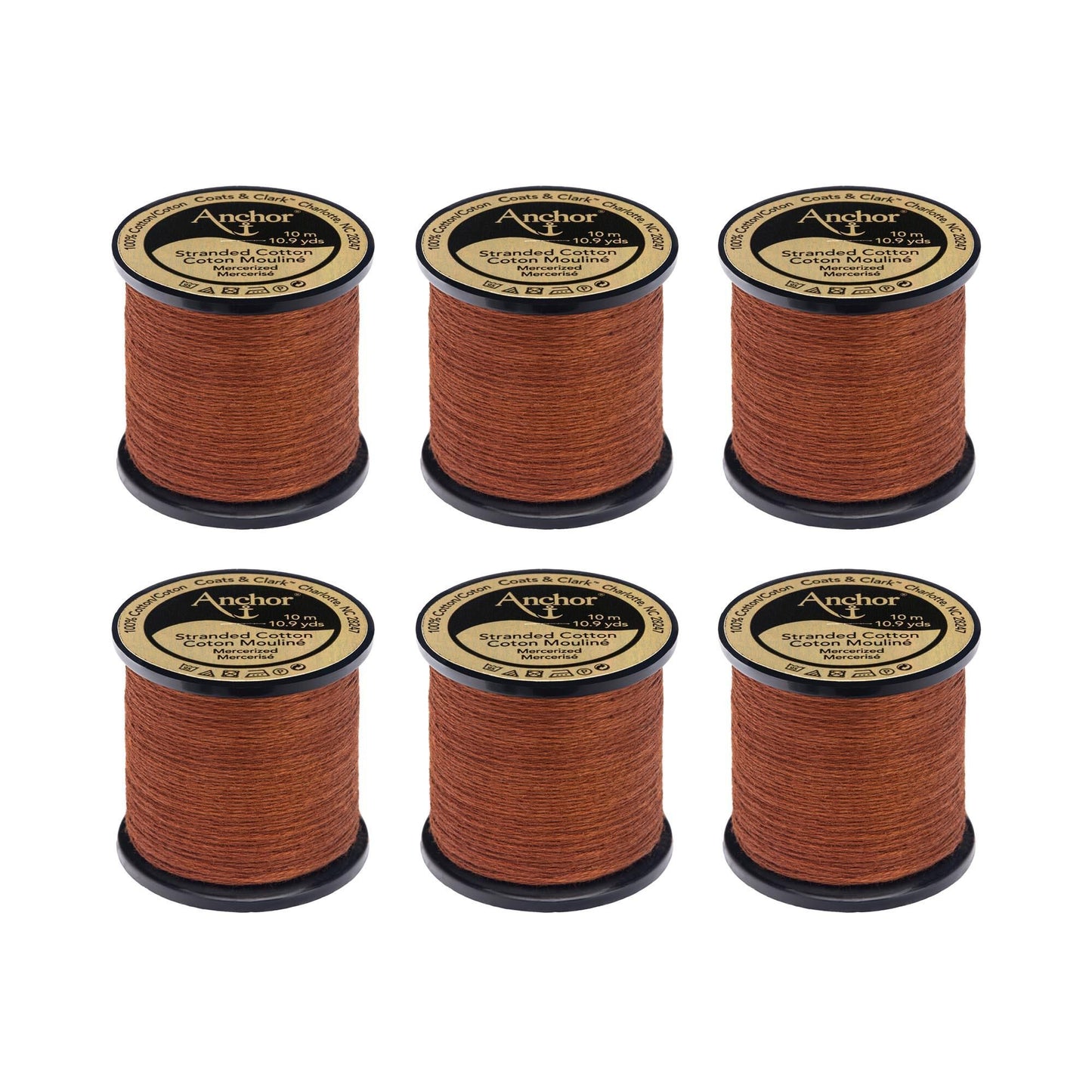 AN Spooled Floss 10 Meters (6 Pack) - Clearance shades
