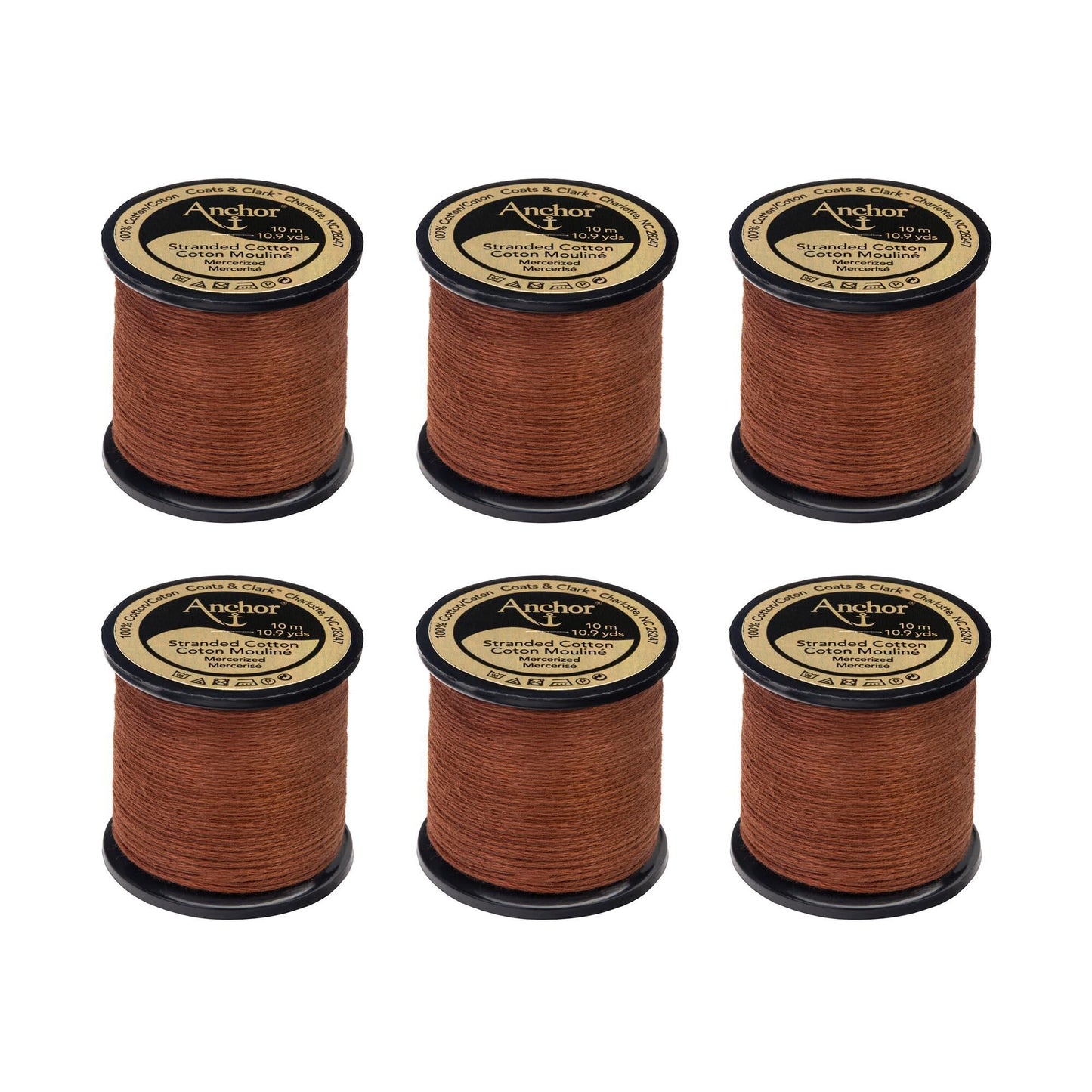 AN Spooled Floss 10 Meters (6 Pack) - Clearance shades