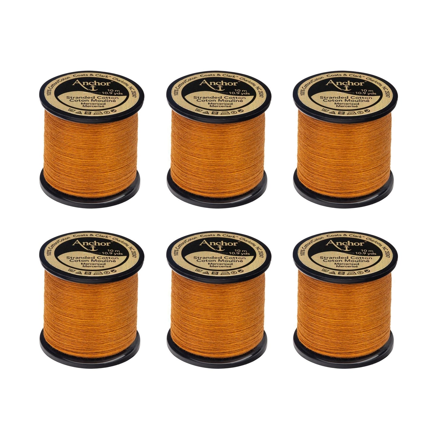 AN Spooled Floss 10 Meters (6 Pack) - Clearance shades