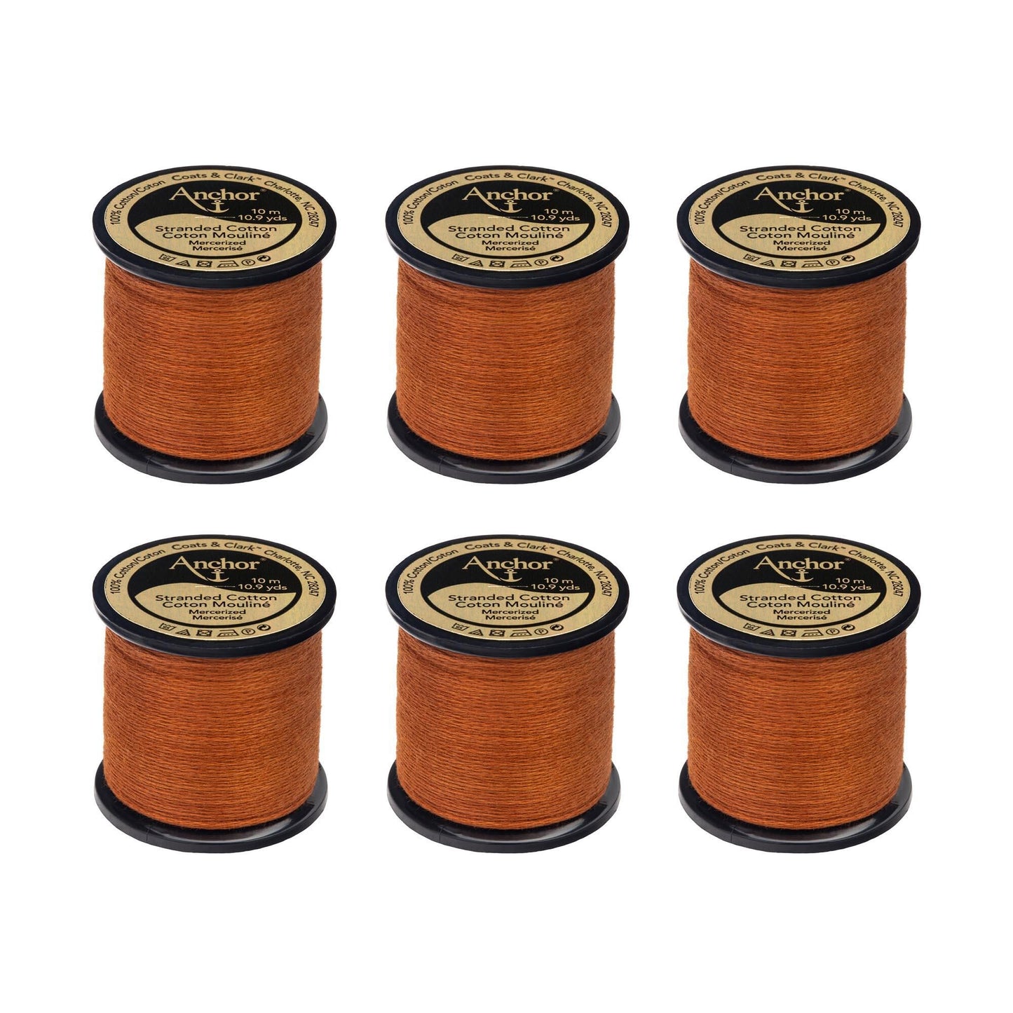 AN Spooled Floss 10 Meters (6 Pack) - Clearance shades
