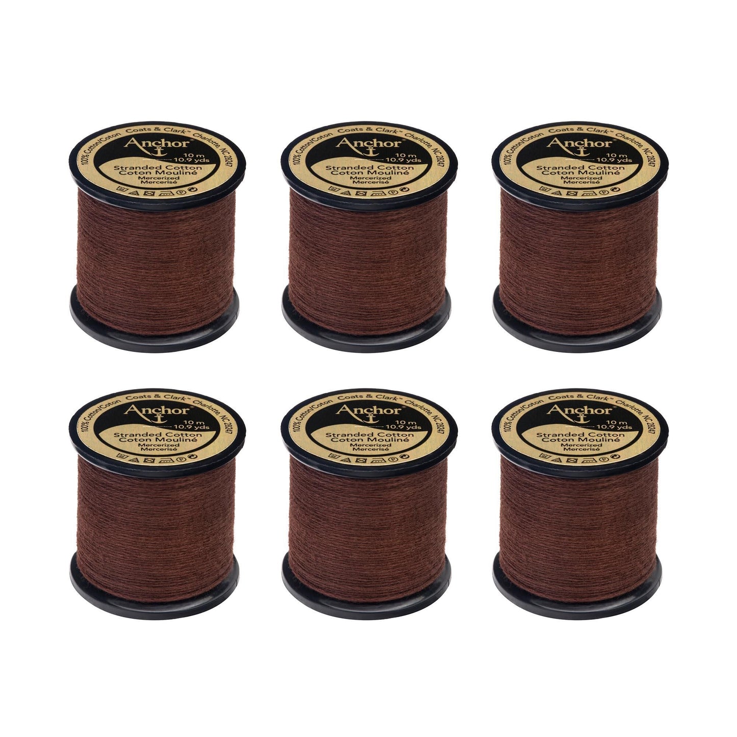 AN Spooled Floss 10 Meters (6 Pack) - Clearance shades