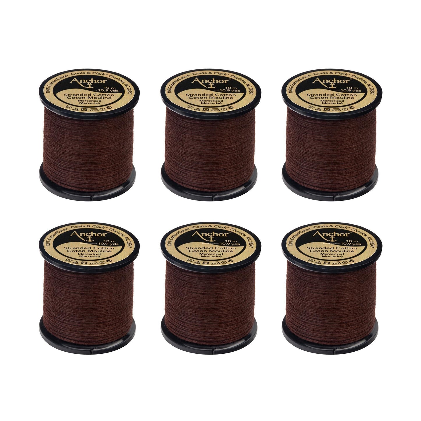 AN Spooled Floss 10 Meters (6 Pack) - Clearance shades
