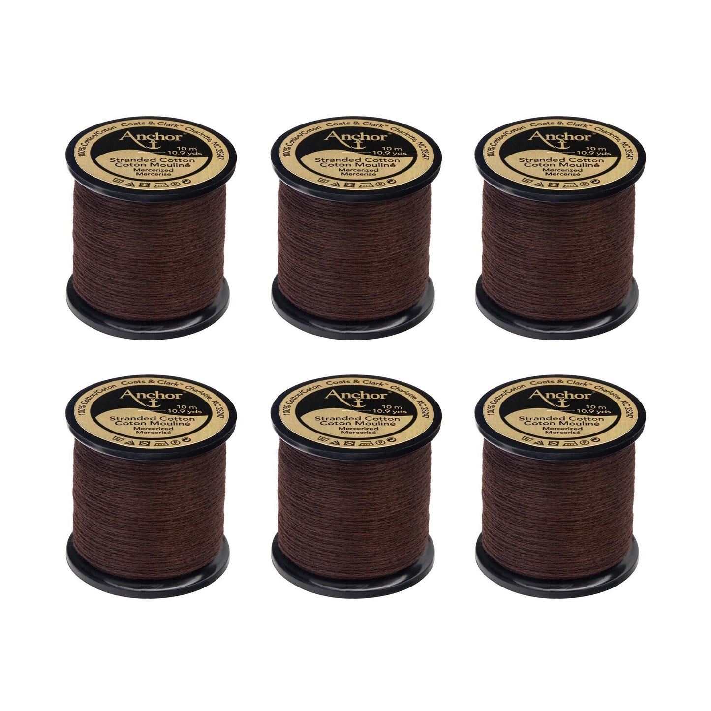 AN Spooled Floss 10 Meters (6 Pack) - Clearance shades
