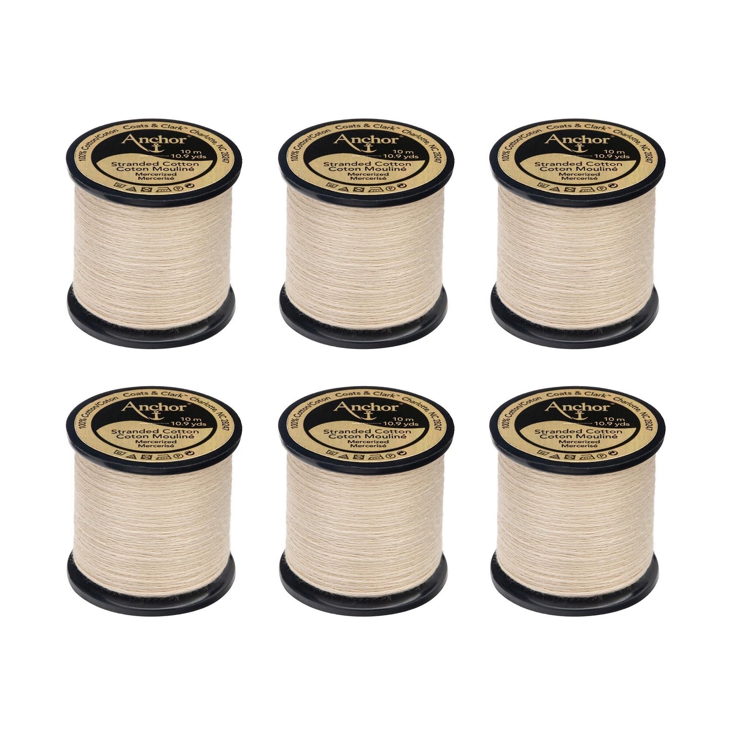 AN Spooled Floss 10 Meters (6 Pack) - Clearance shades